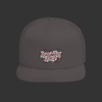 Flat Bill Snapback Hat —  Dirty waters Finest' Embroidered Streetwear Cap