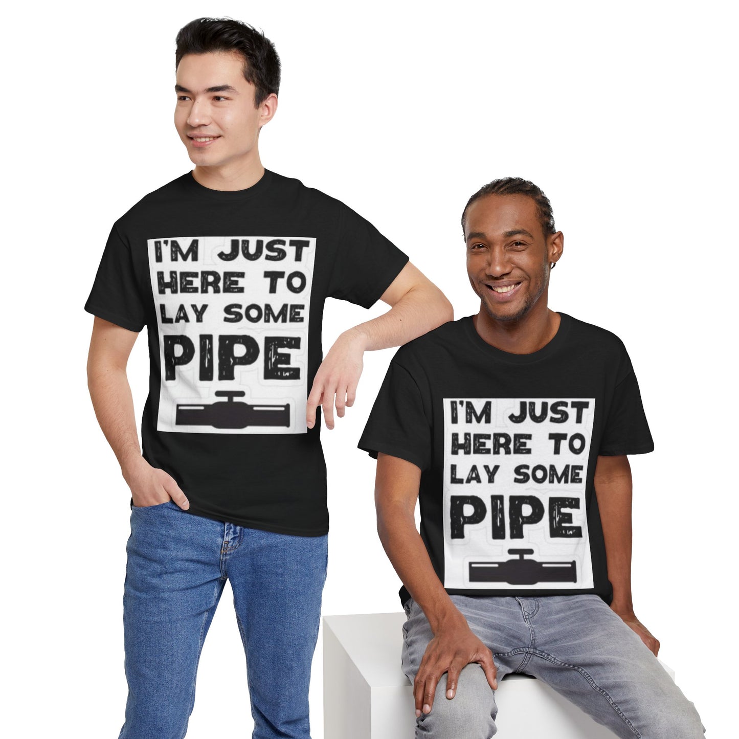Funny Construction Tee, Heavy Cotton Tee, Gift for Plumber, Humorous Work Shirt, Funny DIY Outfit