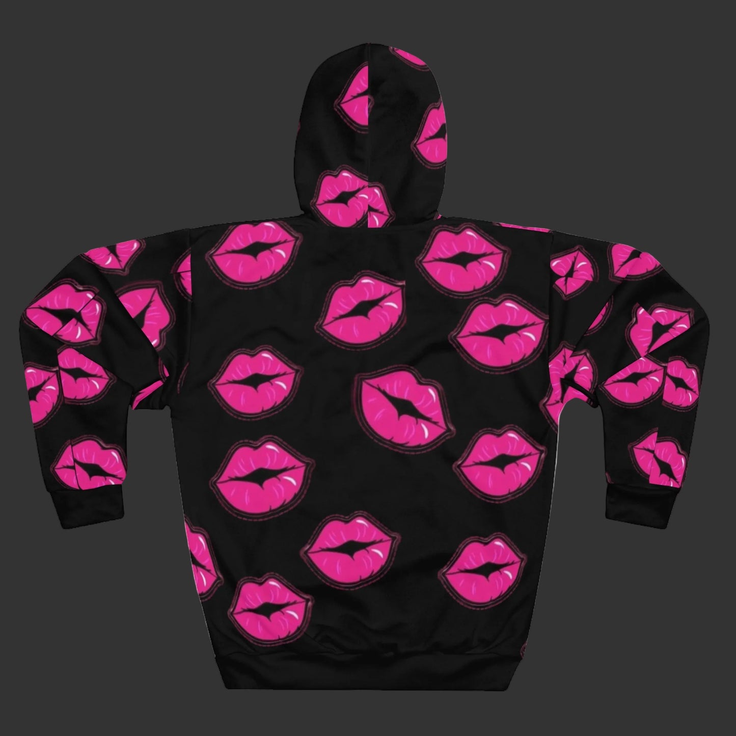 Kiss My Lips Hoodie — Graphic Pullover Hoodie