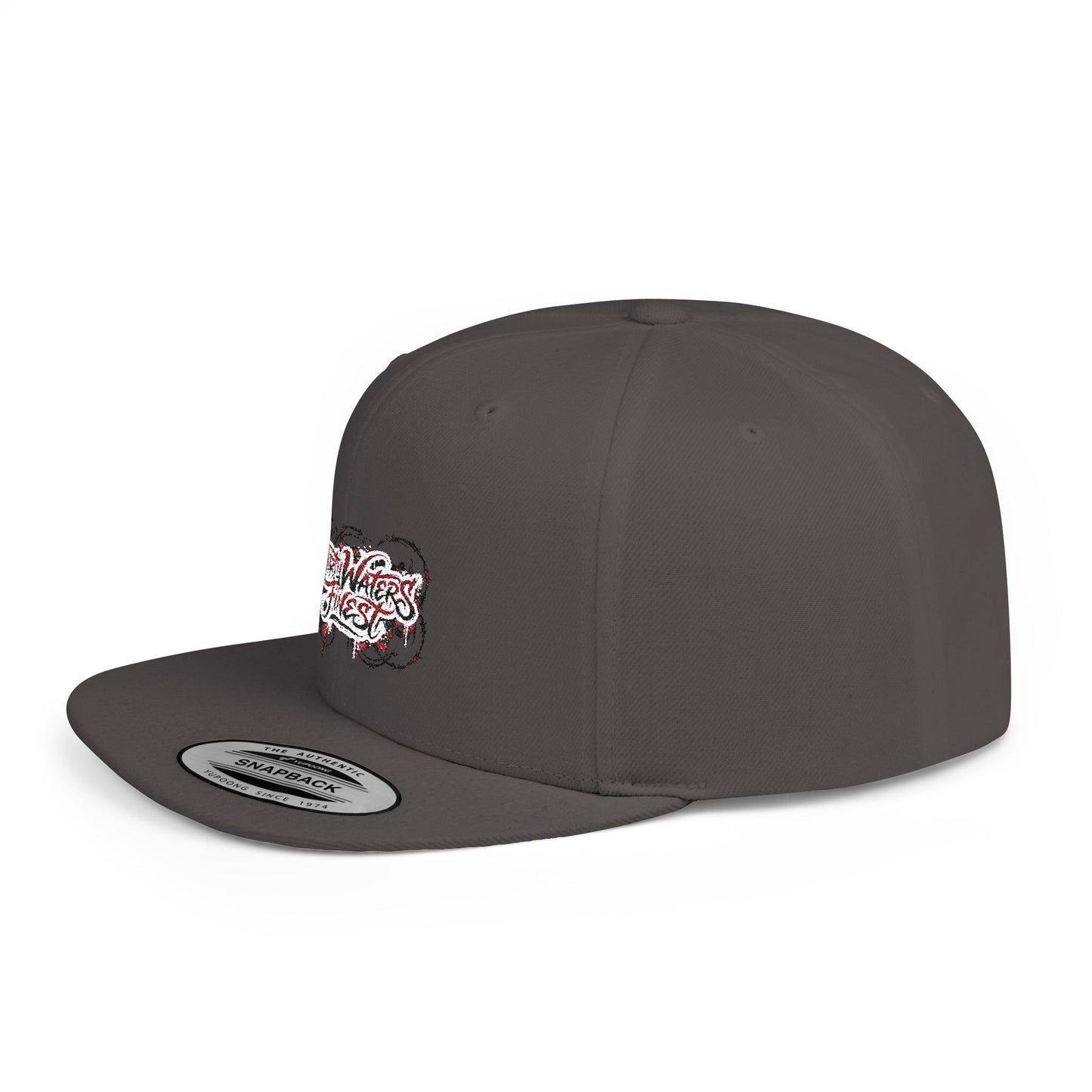 Flat Bill Snapback Hat —  Dirty waters Finest' Embroidered Streetwear Cap