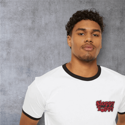 Ringer T‑Shirt — 'It's About To Go Down' Plunger Vintage Graphic Tee