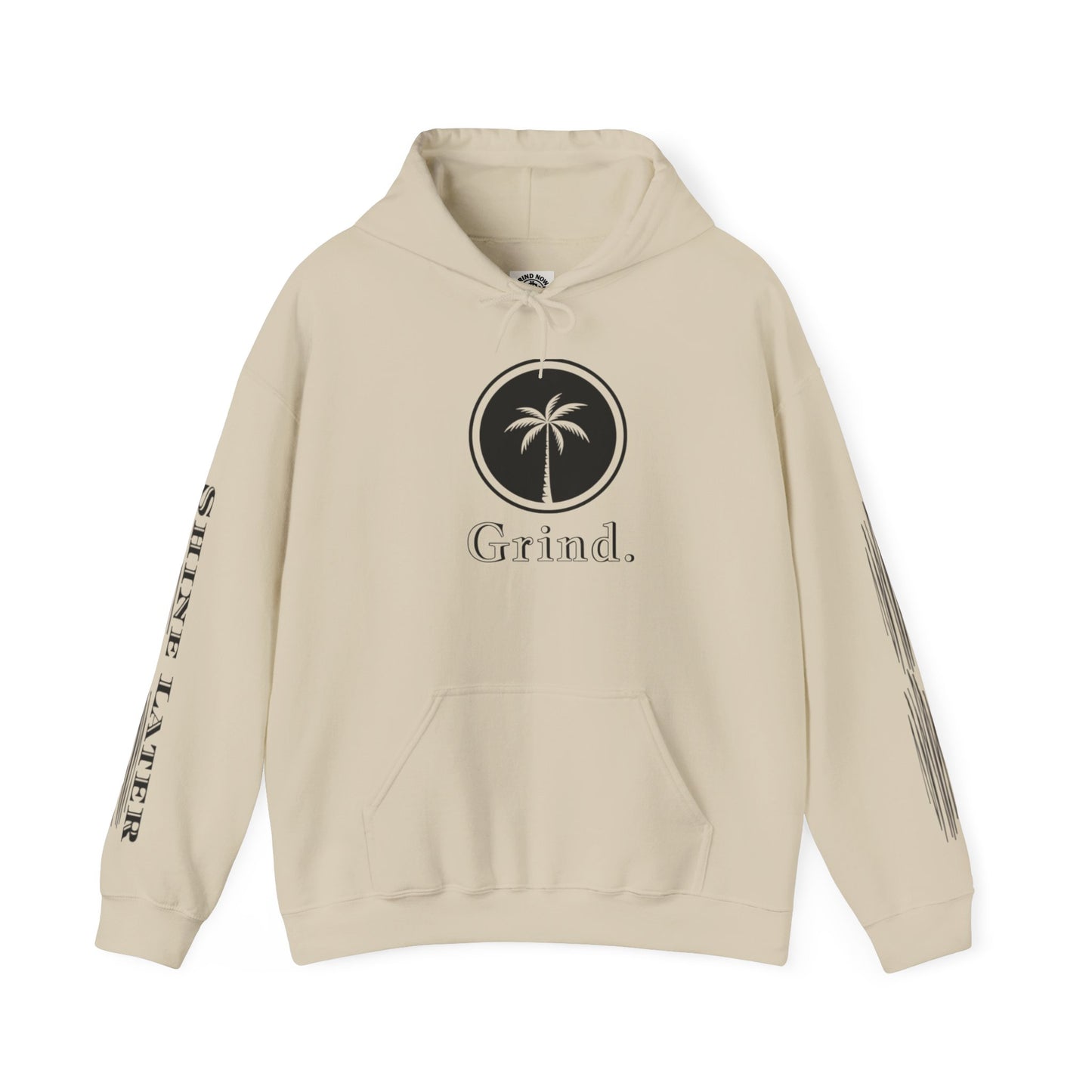 Cali Rich graphic "Grind Now Shine Later" Pullover Hoodie Unisex Heavy Hooded Sweatshirt Cali Rich Clothing