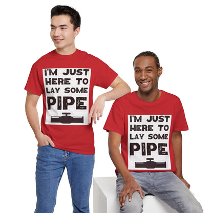 Funny Construction Tee, Heavy Cotton Tee, Gift for Plumber, Humorous Work Shirt, Funny DIY Outfit