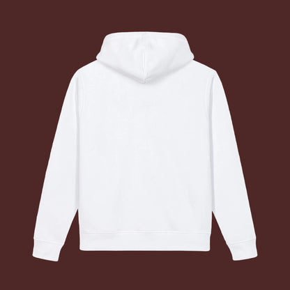 Fueled By Haters Hoodie — Minimal Square Graphic Organic Pullover