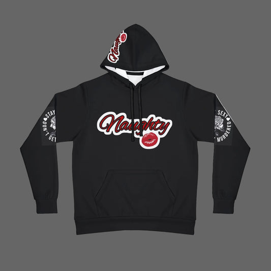 Naughty Marilyn Monroe Athletic Hoodie — Retro Pinup Graphic Hoodie