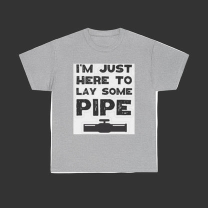 Funny Construction Tee, Heavy Cotton Tee, Gift for Plumber, Humorous Work Shirt, Funny DIY Outfit
