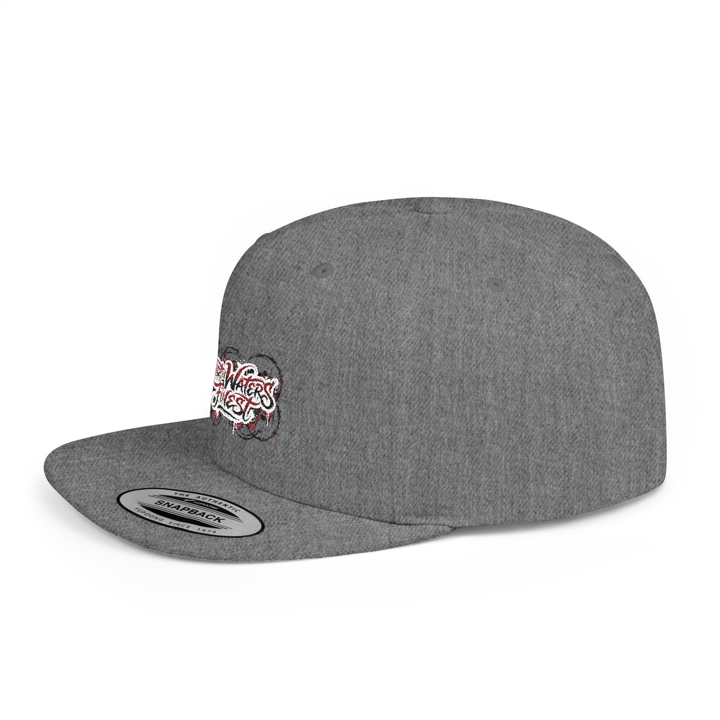 Flat Bill Snapback Hat —  Dirty waters Finest' Embroidered Streetwear Cap