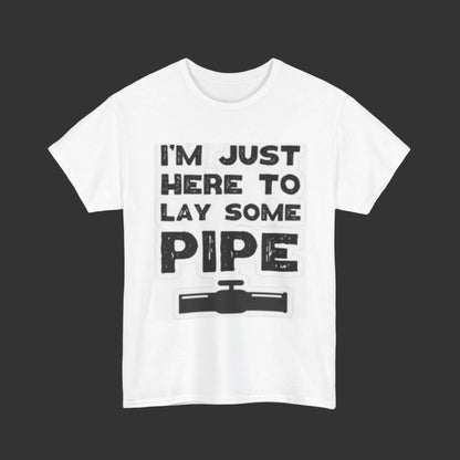 Funny Construction Tee, Heavy Cotton Tee, Gift for Plumber, Humorous Work Shirt, Funny DIY Outfit
