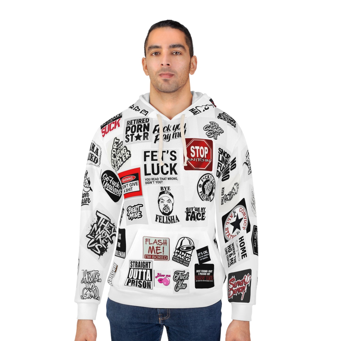 Rudest Hoodie Ever Made — Graphic Pullover Hoodie