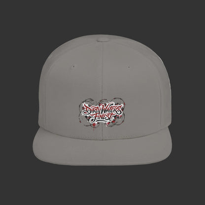 Flat Bill Snapback Hat —  Dirty waters Finest' Embroidered Streetwear Cap