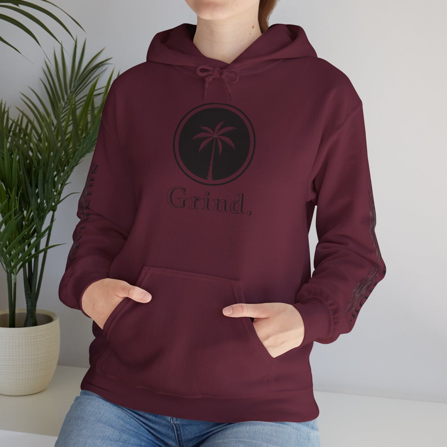Cali Rich graphic "Grind Now Shine Later" Pullover Hoodie Unisex Heavy Hooded Sweatshirt Cali Rich Clothing