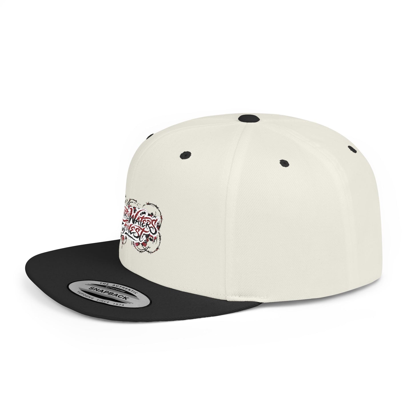 Flat Bill Snapback Hat —  Dirty waters Finest' Embroidered Streetwear Cap