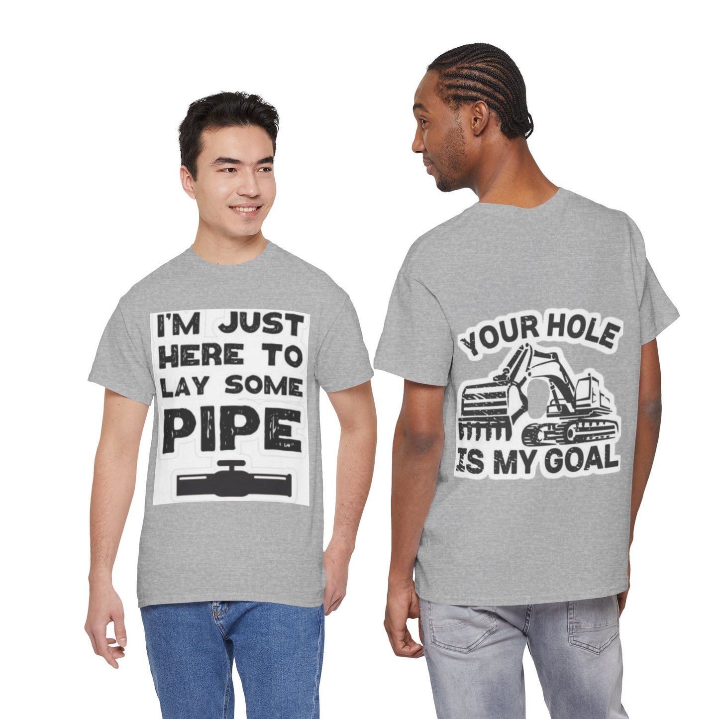 Funny Construction Tee, Heavy Cotton Tee, Gift for Plumber, Humorous Work Shirt, Funny DIY Outfit